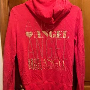 Victoria's Secret Vibrant Red Angel Hoodie